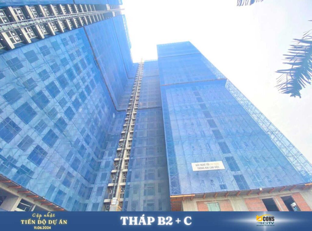 Mặt ngoài Tháp B2+C